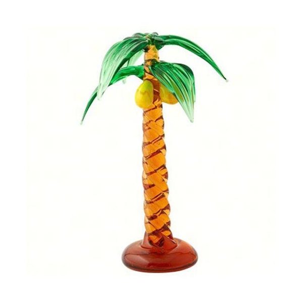 Ls Arts Inc LS Arts MA-072 Milano Art Glass Animals-Palm Tree MA-072